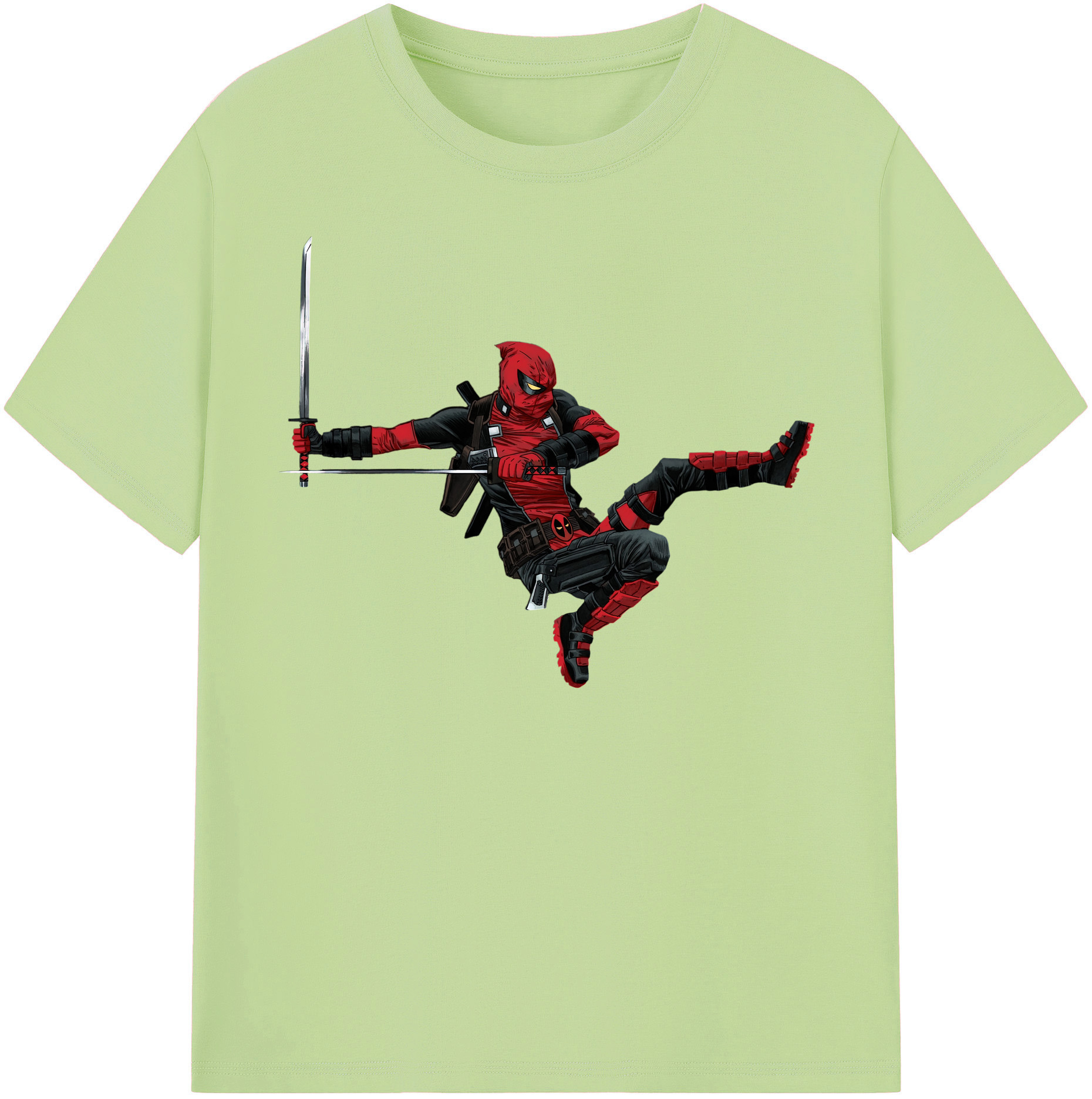 （画像用） Deadpool デッドプール 綿100％半袖Tシャツ（フロントプリント）